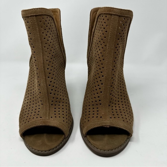 Lucky Brand  Larise Peep Toe Shoe Sesame Size 9 Womens - Picture 4 of 12